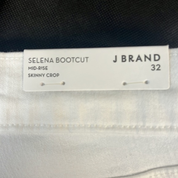 NWT J Brand Mid Rise Crop Bootcut Jeans In Blanc - Picture 6 of 9